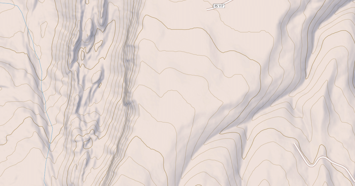 Map preview of USFS National Forest System Roads {6E592042-E70F-4BD1-A19E-90B69C6A262C}