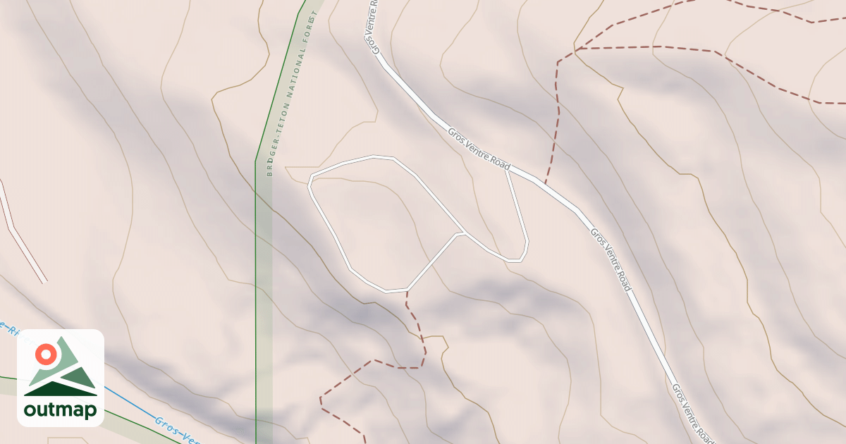 Map of GROS VENTRE RIVER DISP REC