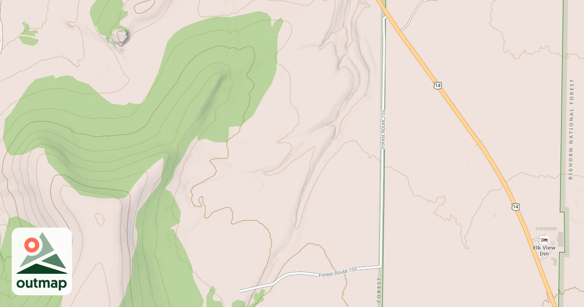 Map of OLD HIGHWAY