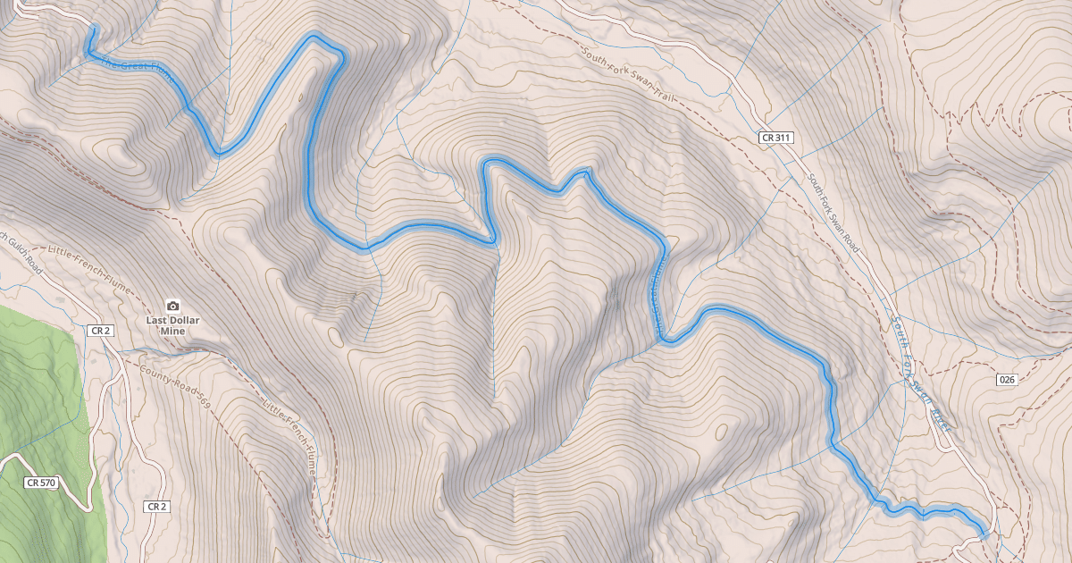 Map preview of The Great Flume
