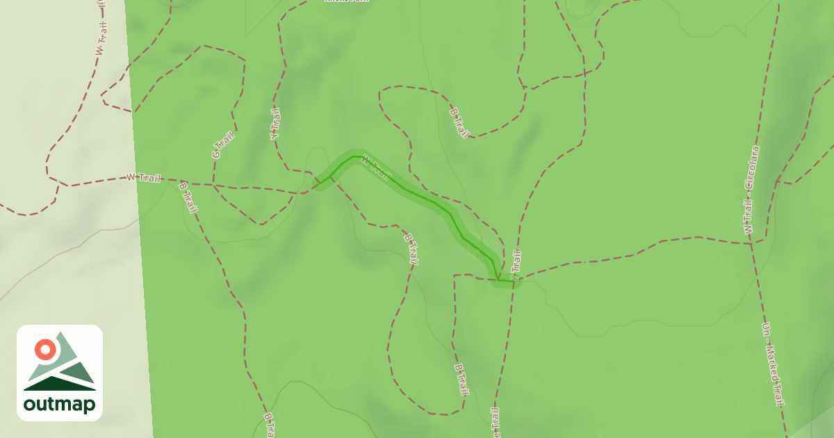 Map of W Trail