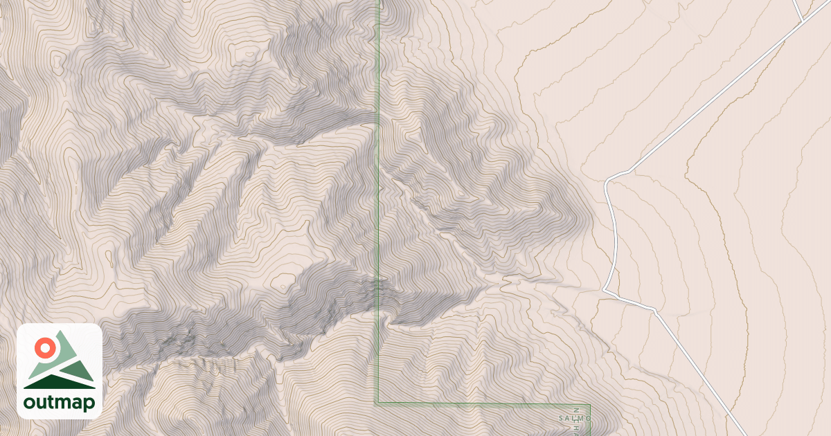 Map of SANDS CANYON - BIRD CANYON