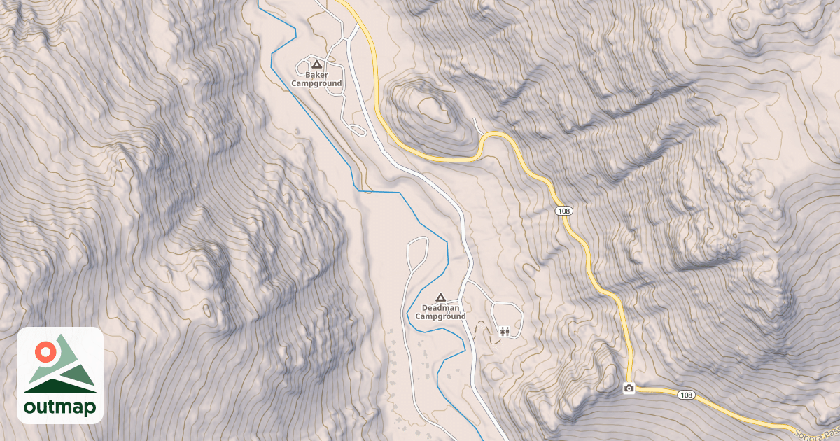 Map of KENNEDY MEADOWS