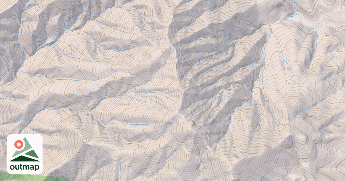 Map of Bagley Mtn
