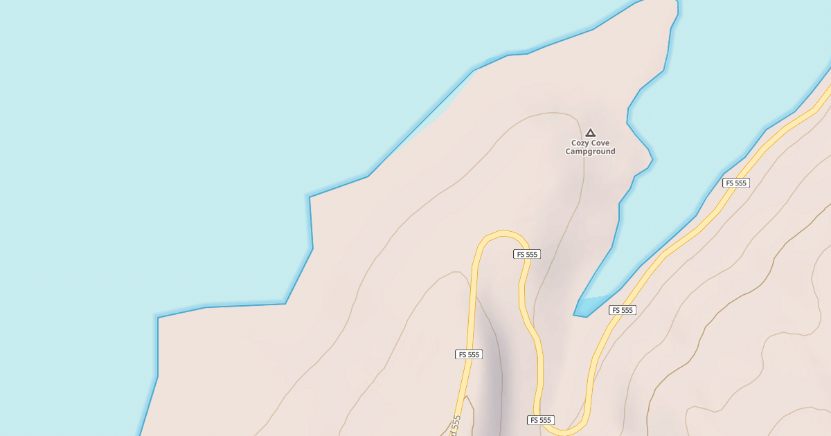 Map preview of COZY COVE CAMPGROUND