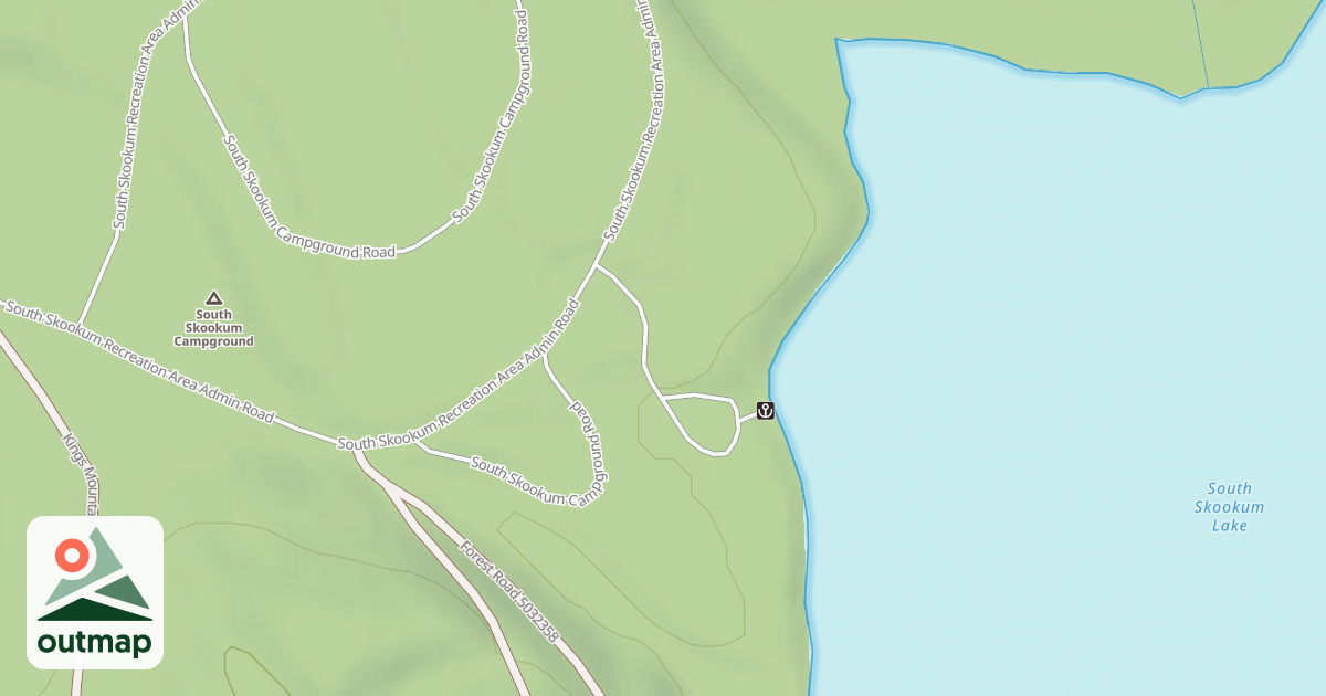 Map of SOUTH SKOOKUM BOAT LAUNCH