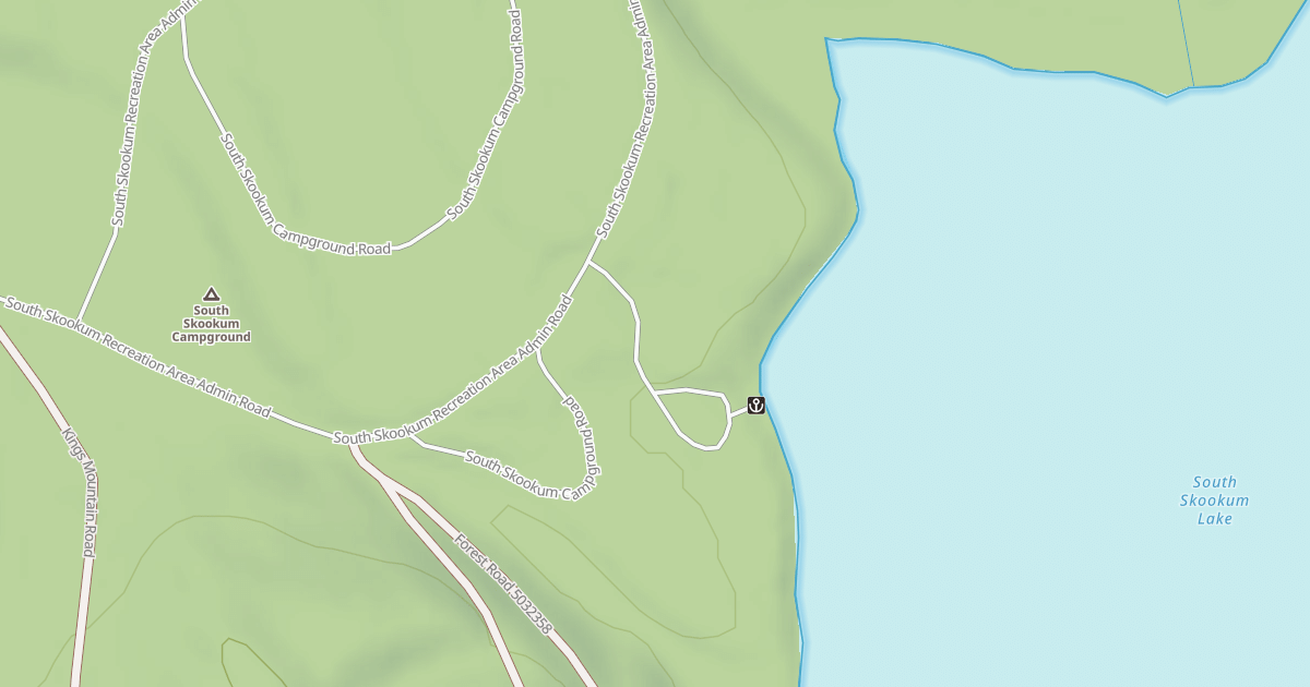 Map preview of SOUTH SKOOKUM BOAT LAUNCH