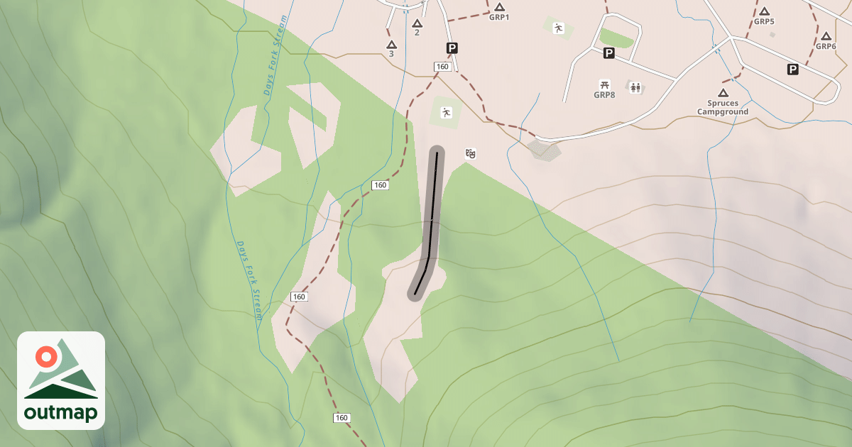 Map of Engen Hill - Historic 1936 Ski Jump Run