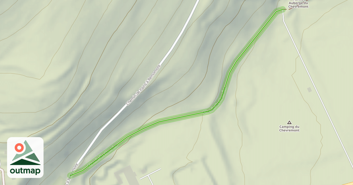 Map of Chemin des Romains
