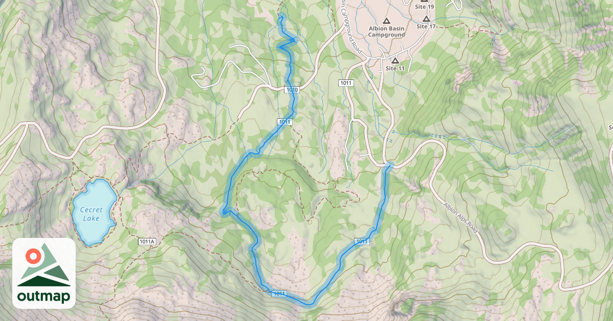 Map of Devil's Castle Loop Trail