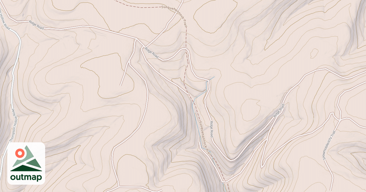 Map of Susquehannock State Forest ATV Trail