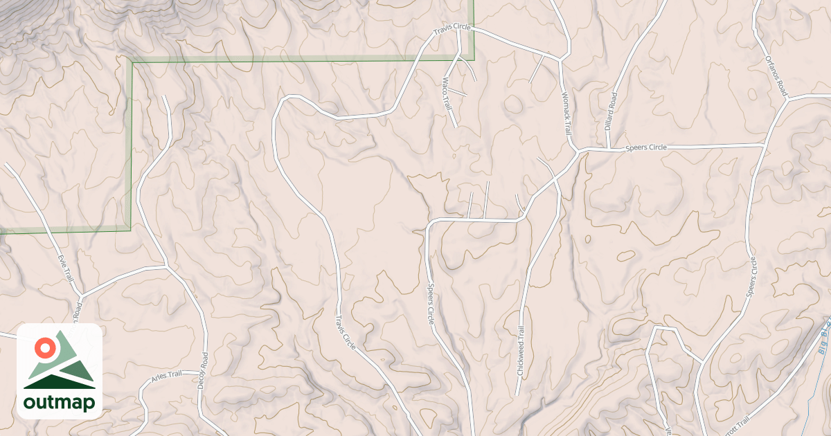 Map of TRAVIS CIRCLE