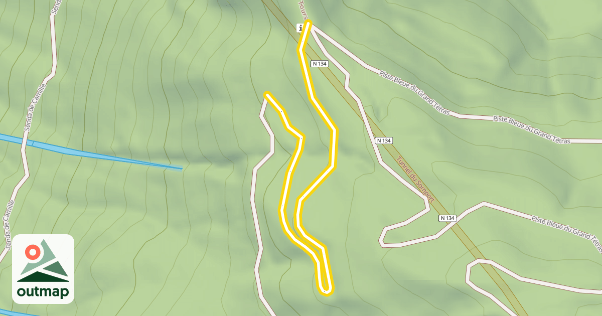 Map of Piste de Liaison du Causiat