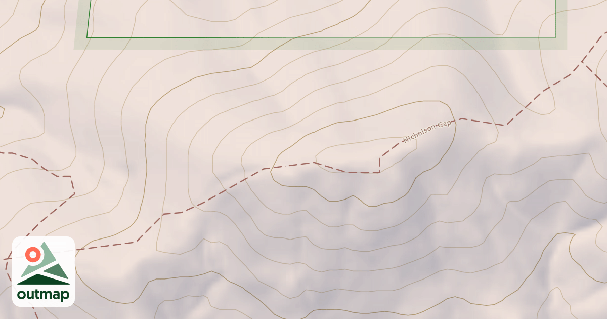 Map of Nicholson Gap
