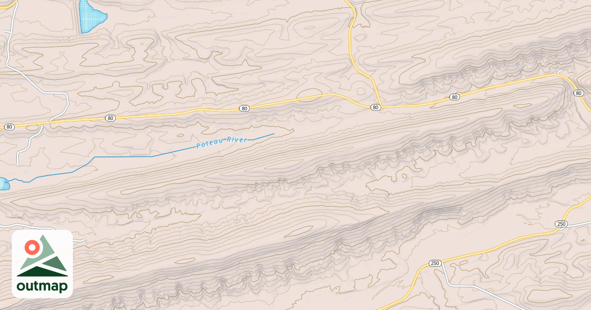 Map of SOUTH RIDGE 80