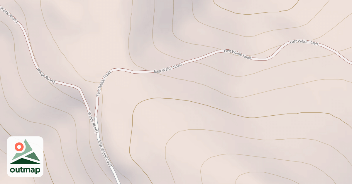 Map of EAST WALDE