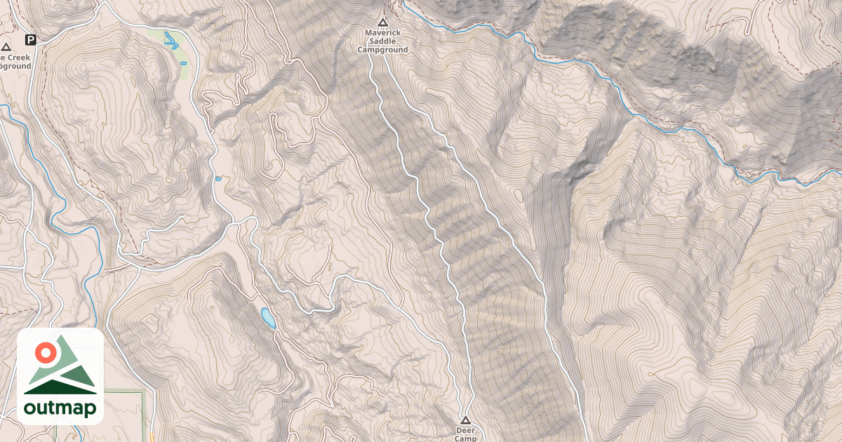Map of DEEP CREEK