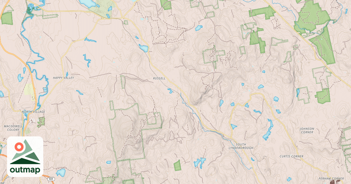 Map of Rail trail