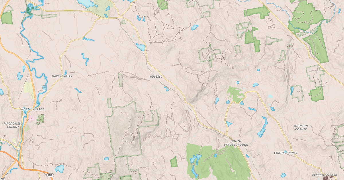 Map preview of Rail trail
