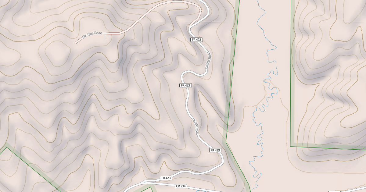 Map preview of DIVIDE ROAD