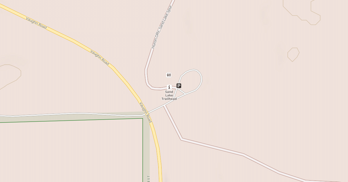 Map preview of SAND LK ORV SNOW TRAILHEAD