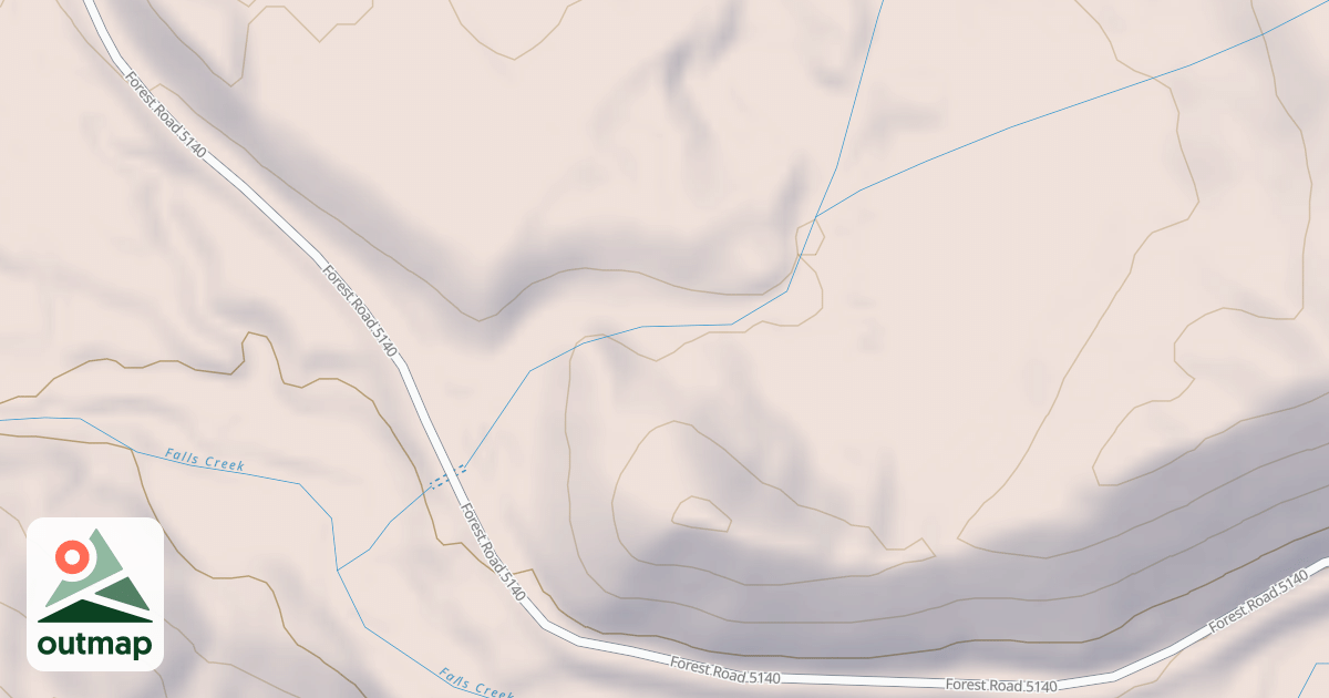 Map of FALLS CREEK PIT