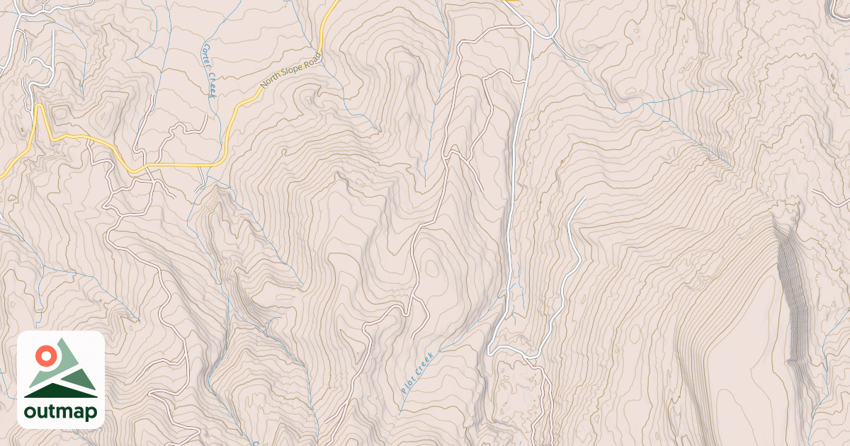 Map of CARTER CREEK EAST