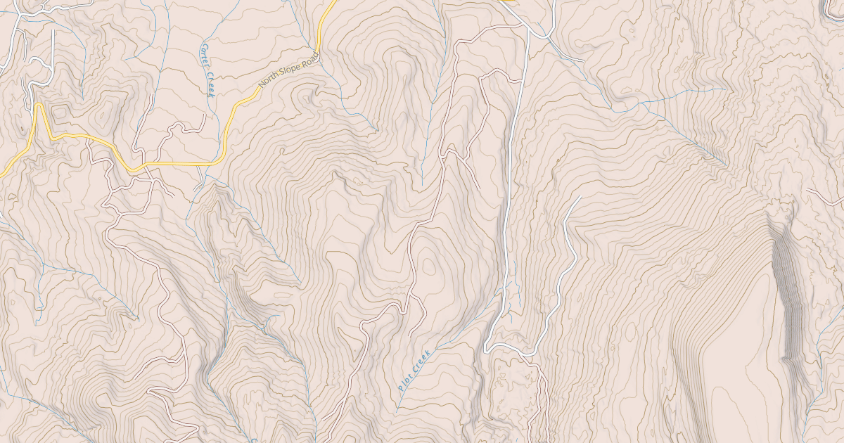 Map preview of CARTER CREEK EAST