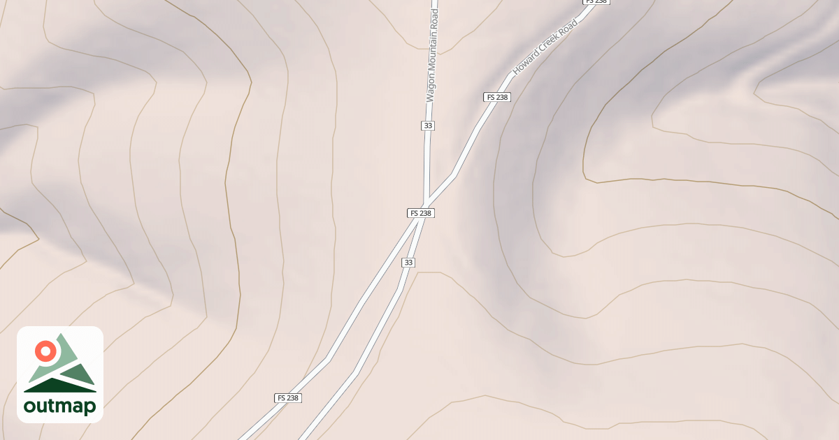 Map of HOWARD CREEK