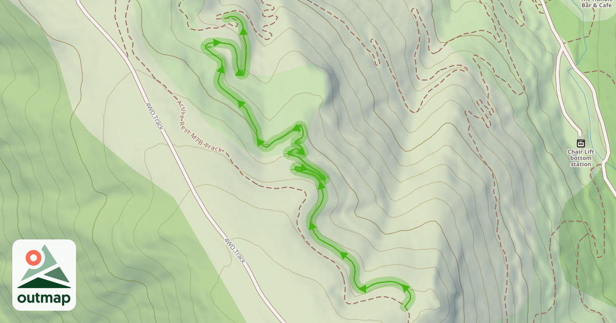 Map of Snakeobs MTB Track
