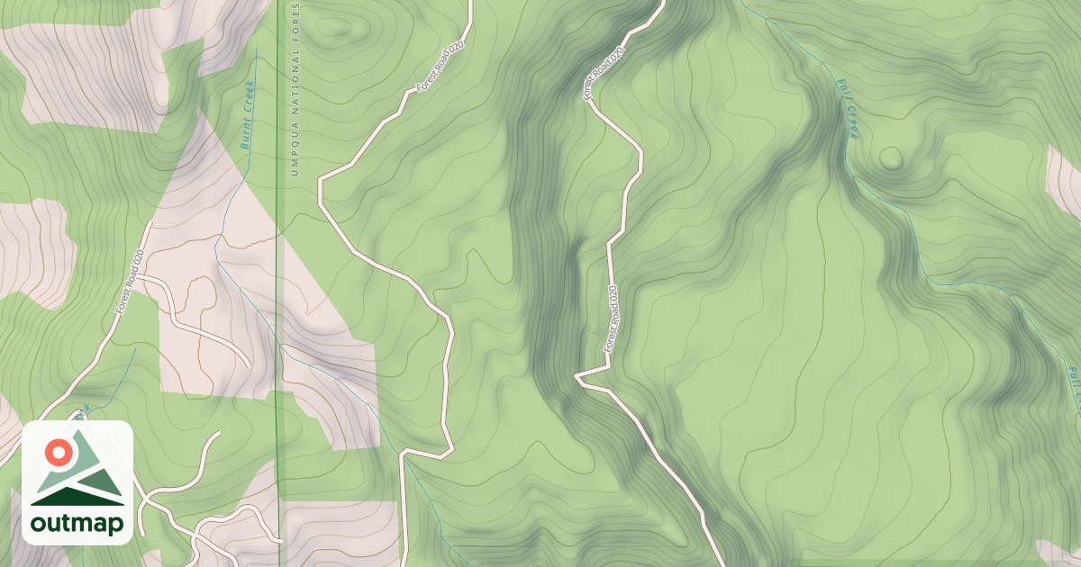 Map of BURNT MTN THIN T.S.