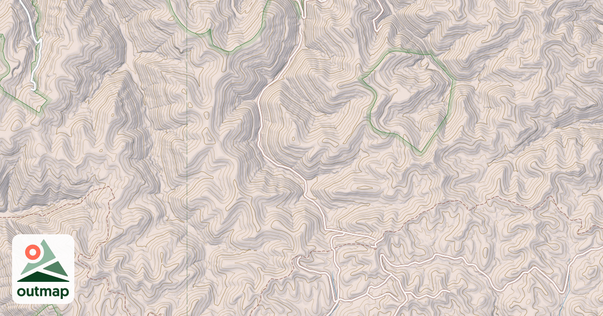 Map of RT FORK BEAR BR.