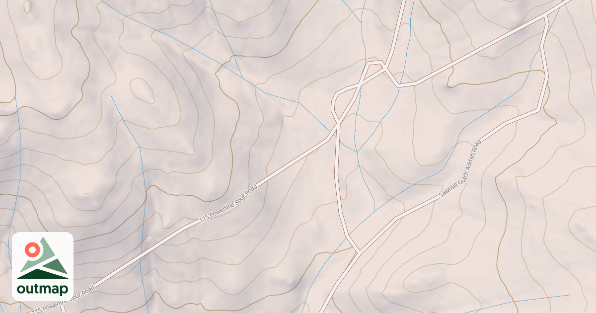 Map of 115 POWERLINE SPUR