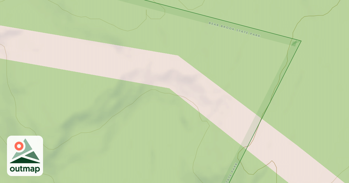 Map of snowmachine trail