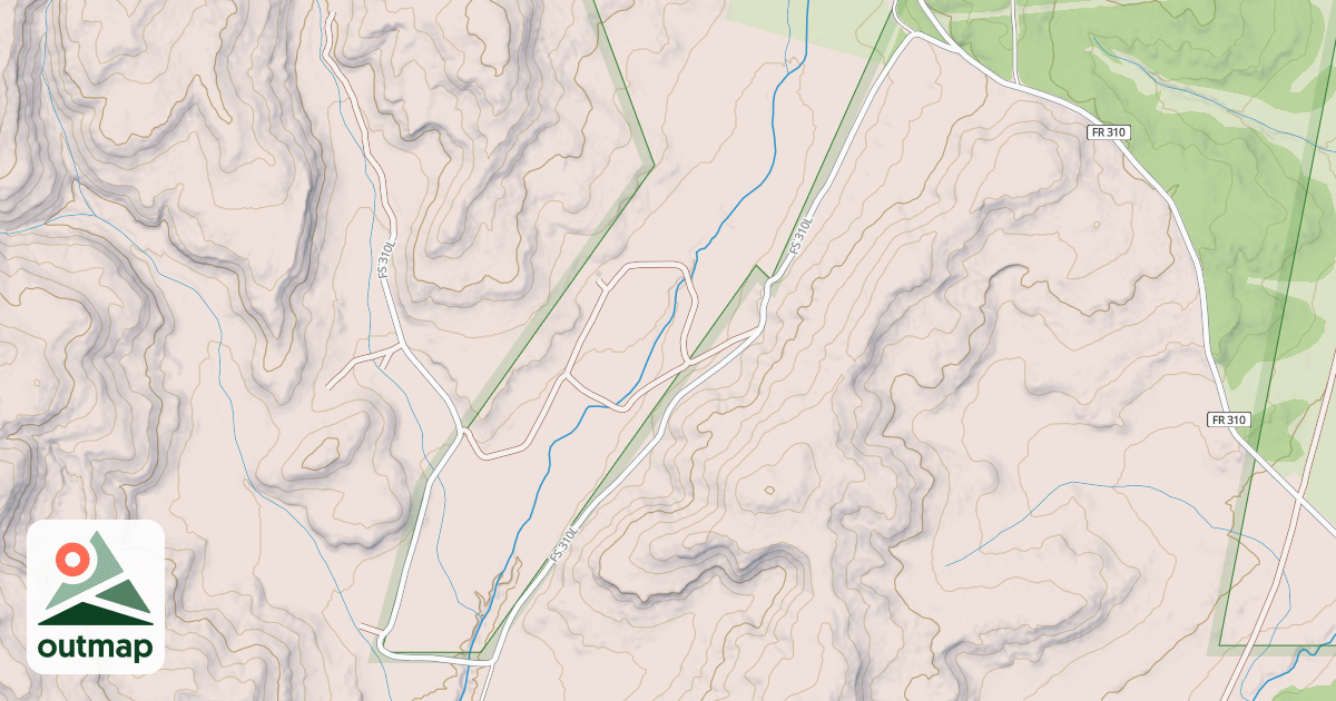 Map of RUBEN CANYON
