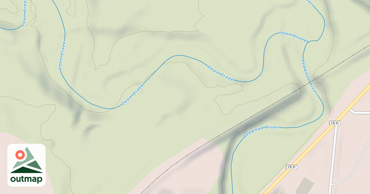 Map of Shady Oaks Native Prairie Adventure Trails