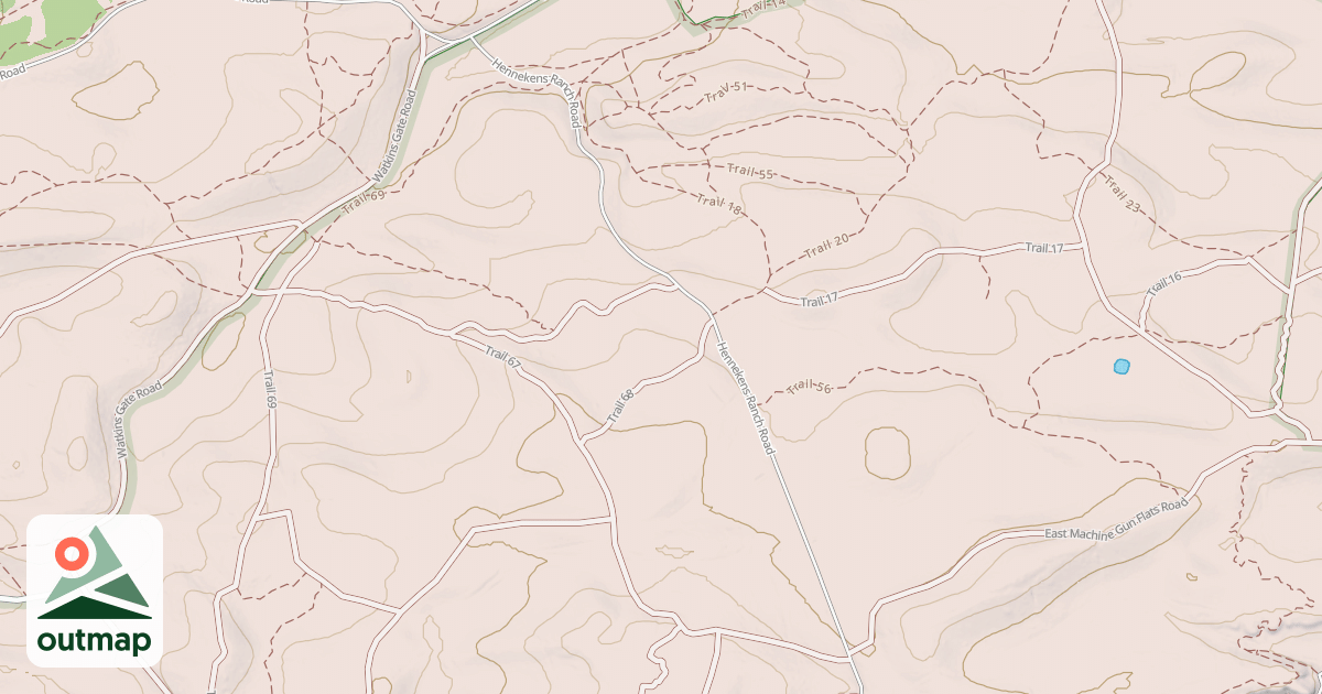 Map of Hennekens Ranch Rd