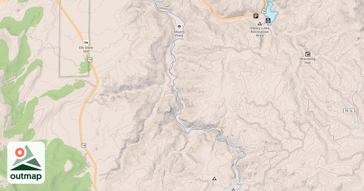 Map of USFS Motor Vehicle Use Map Trails 4676