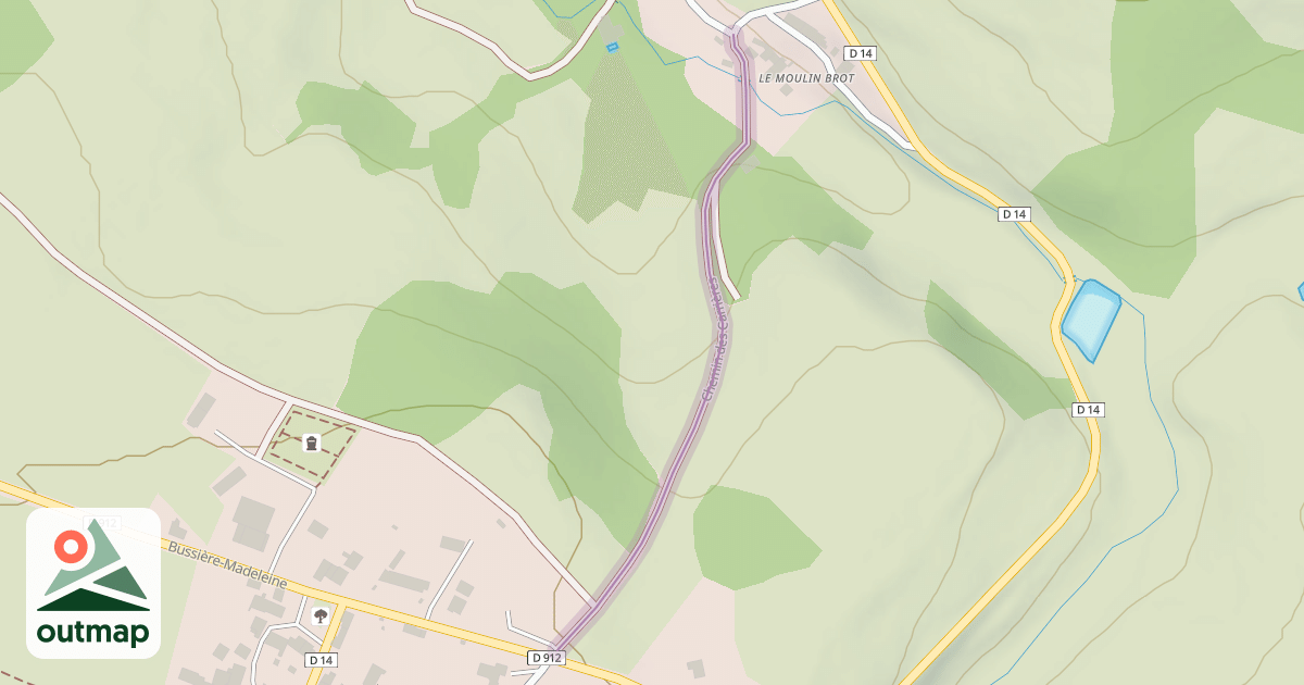 Map of Chemin des Carrières