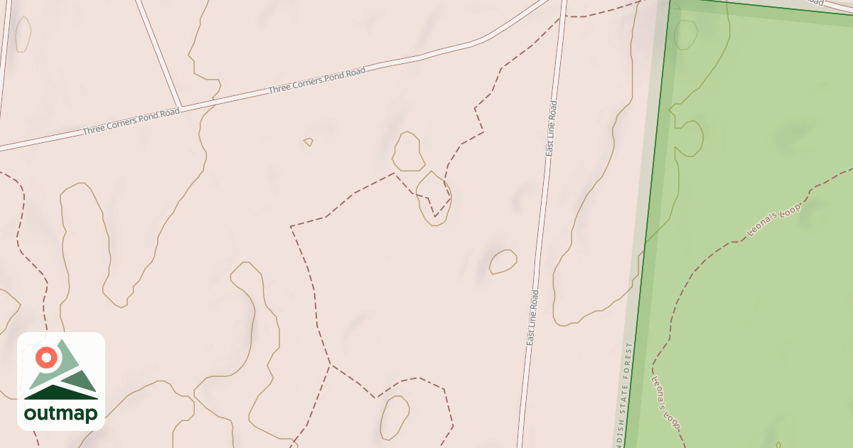 Map of Pine Barren Path