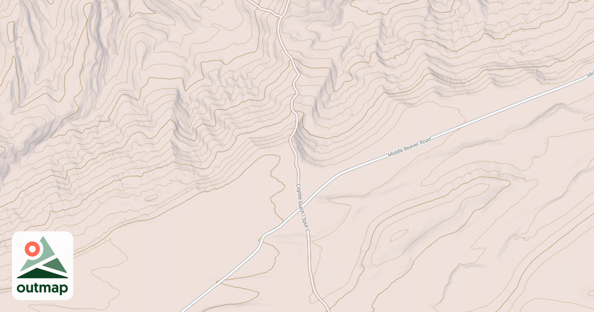 Map of COYOTE GULCH - SPUR C