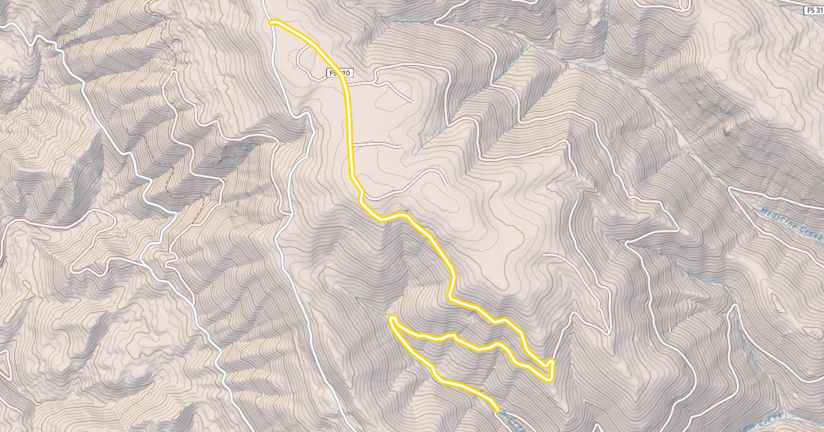 Map preview of Forest Road 5808-210