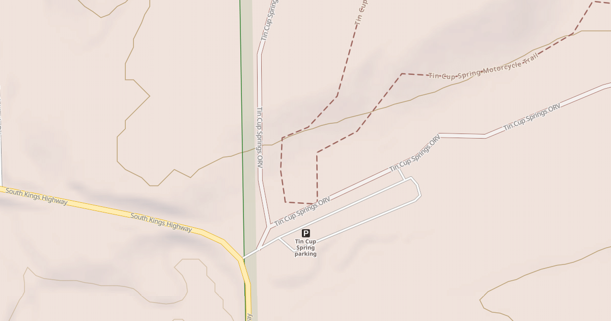 Map preview of Tin Cup Spring Motorcycle Trail