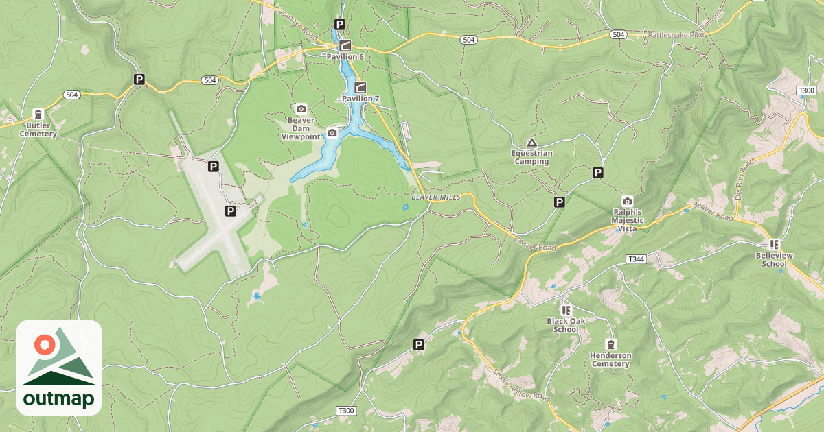 Map of Allegheny Front Trail