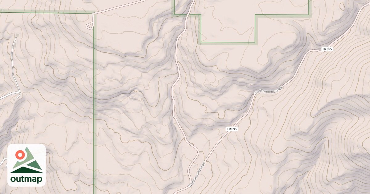 Map of BRUSH CANYON