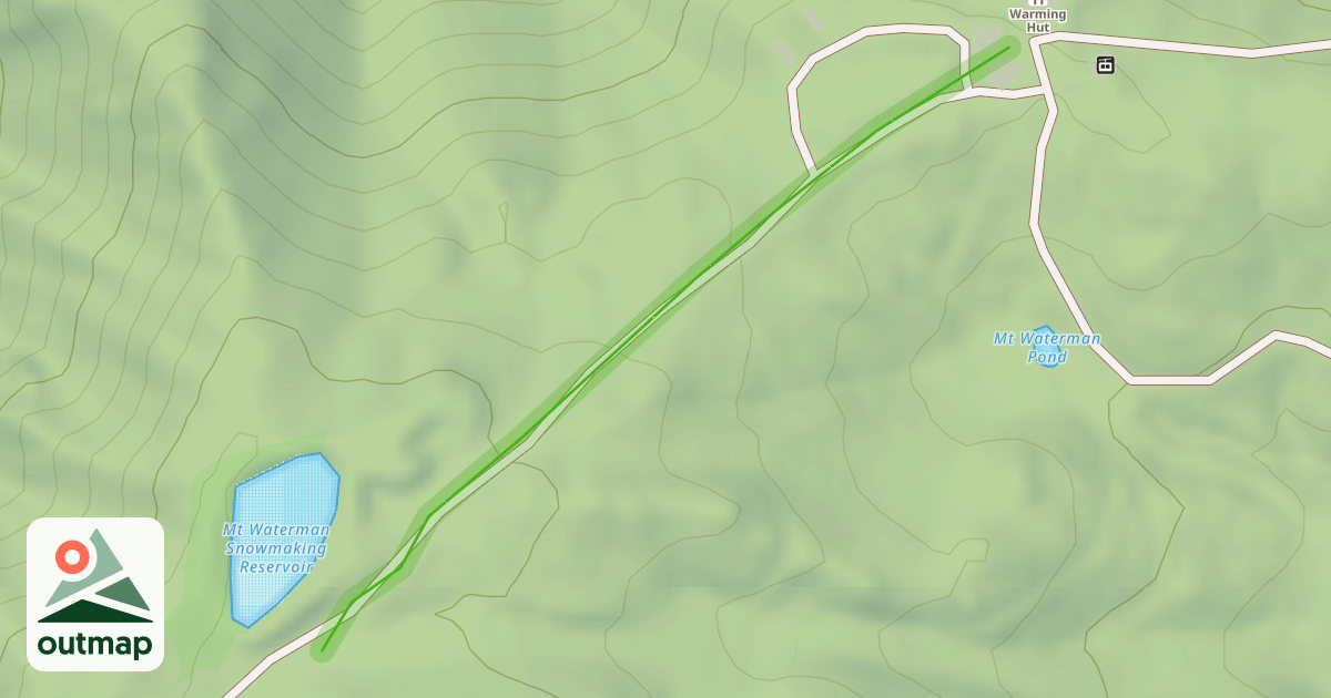 Map of Chair 2 come back trail