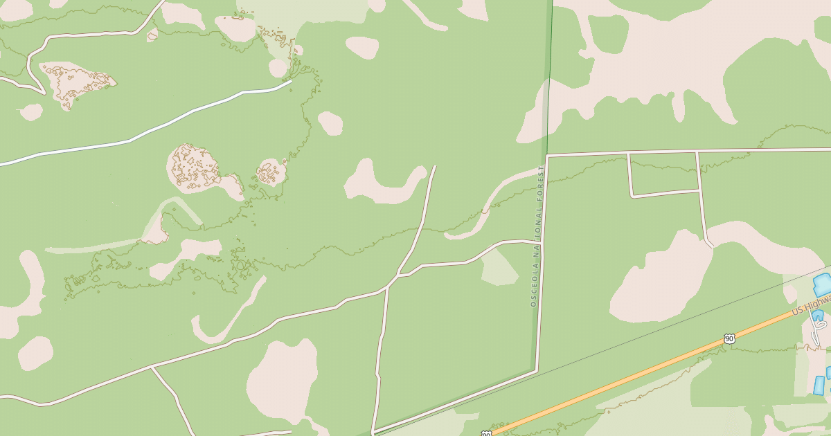 Map preview of USFS National Forest System Roads {3D7584EB-ED3D-4F34-806C-EBCEA6312FAD}