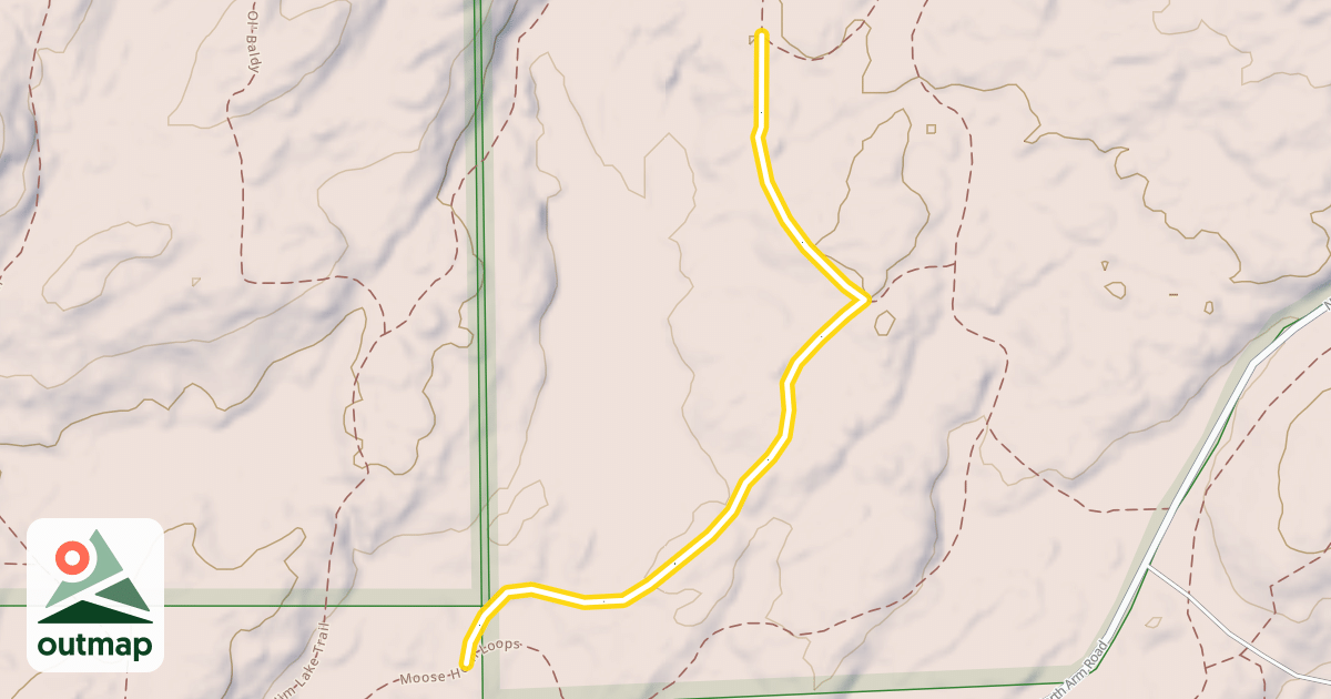 Map of Moose Horn Loops