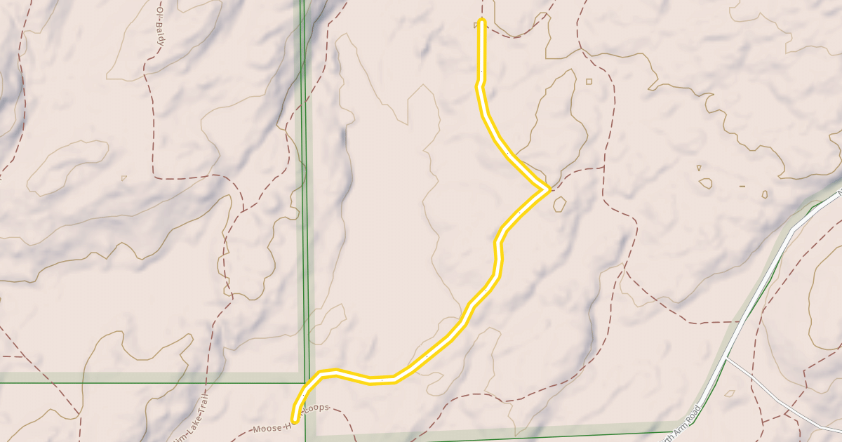 Map preview of Moose Horn Loops