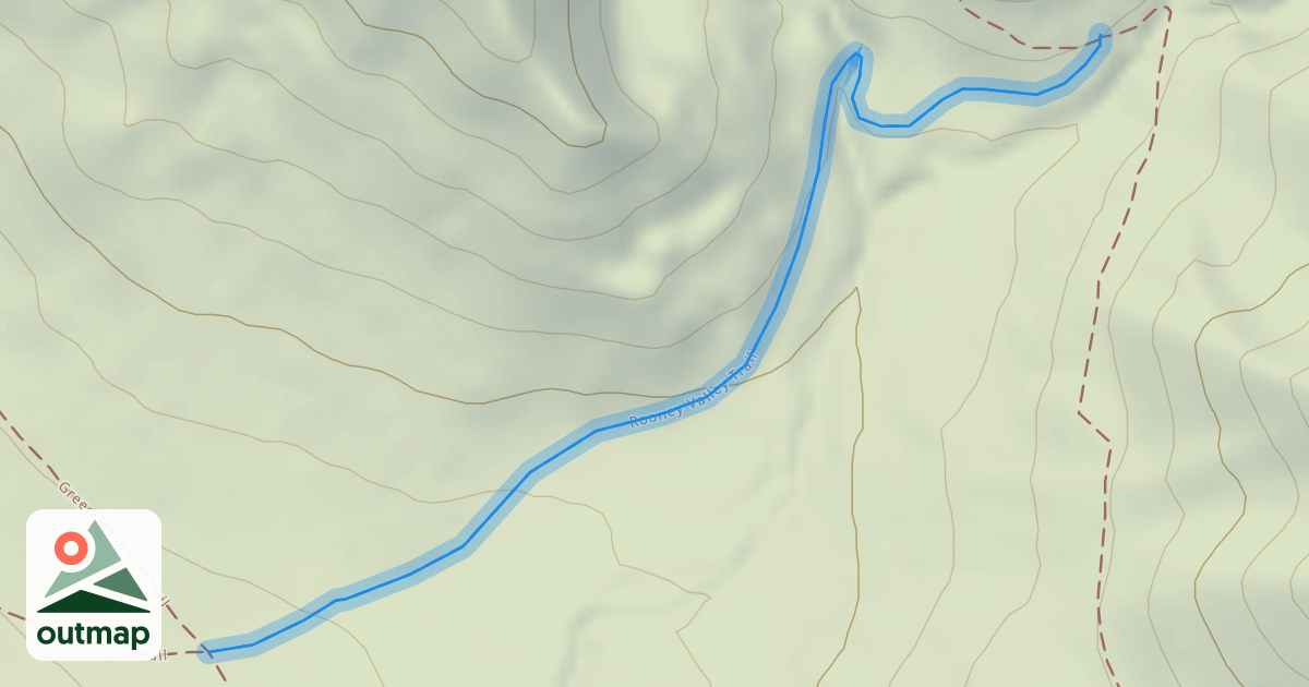Map of Rooney Valley Trail Connector